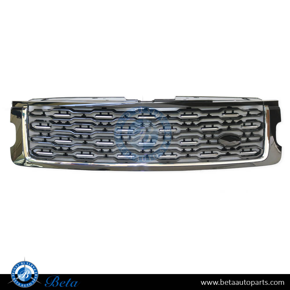 Radiator Grille SVA Look Black and Chrome color for Range Rover Vogue 2018-2022 models, Part Number LR052715 Radiator Grille SVA Look Black and Chrome color for Range Rover Vogue 2018-2022 models, Part Number LR052715